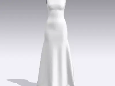 DRESS DRESS on mannequin 3D model