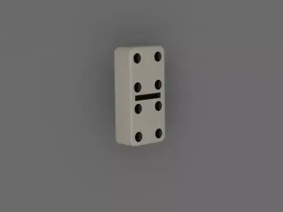 ivory domino piece 23 3D model