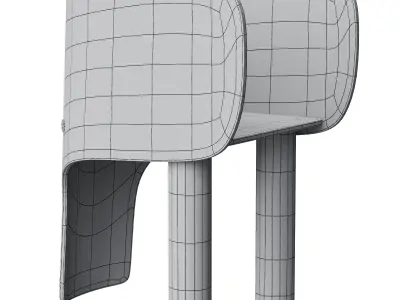 Elephant Chair Low-poly 3D model