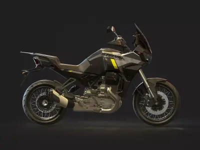 Base model Moto Guzzi Stelvio 2024 3D model