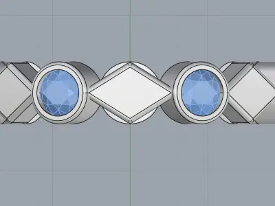 Rhombus ring model 317 3D print model