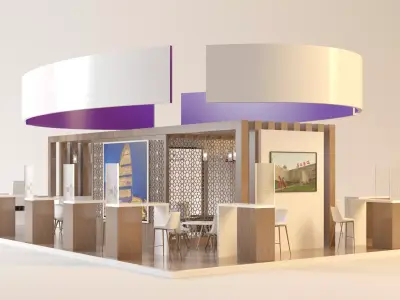 STAND CORPARATION Low-poly 3D model