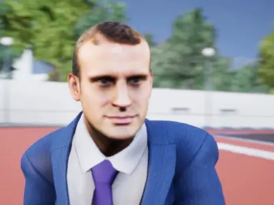 President Macron France Unreal Engine 3d modelunity --coolgames 3D model
