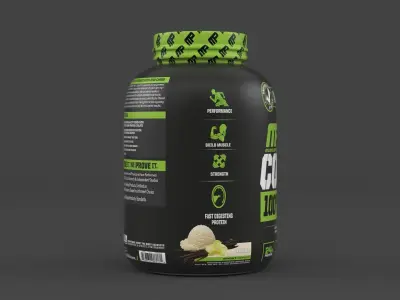 Protein Powder 3D model