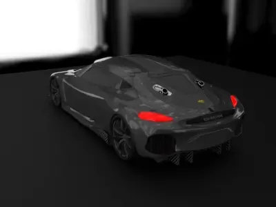 koenigsegg gemera Low-poly 3D model