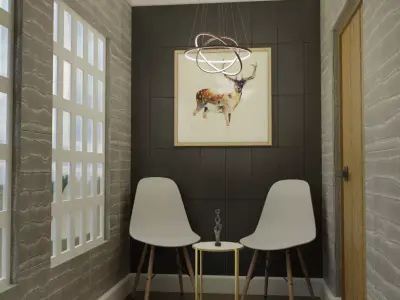 Interior corridor scene Free 3D model