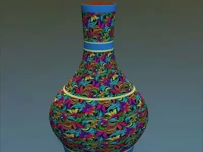 Medieval Flower Vase 1 Low-poly 3D model