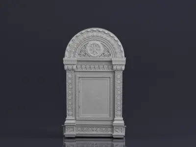 001574 raw 3D scan of a hanging icon case kiot 3D model