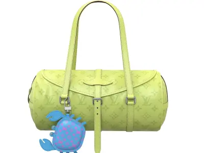 Louis Vuitton Papillon Bag Low-poly 3D model