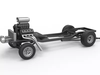 Chassis of Gasser Scale 1 to 25 3D print model