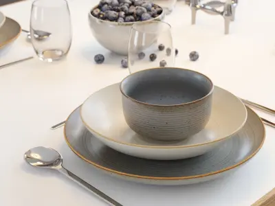 POLYPASTA - Thomas Nature deep plate 23cm 3D model