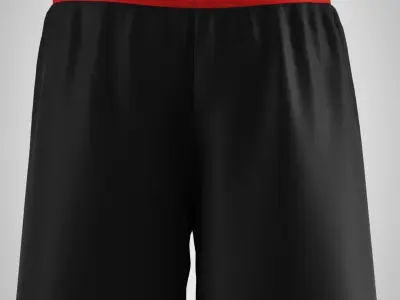 Marvelous Designer boxing shorts male Low-poly 3D model