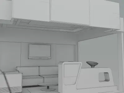 Booth Exhibition Stand a492c 3D model