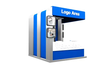 Booth Exhibition Stand a167 3D model