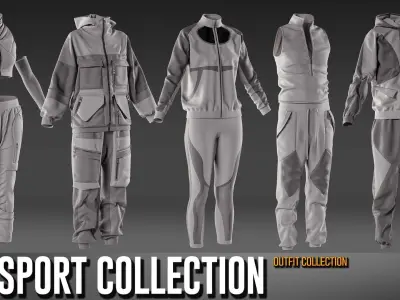 15 Sport Wear Collection- VOL 27 3D model