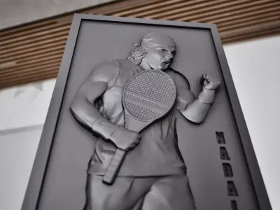 Rafael Nadal spanish tennis champion 3D print model