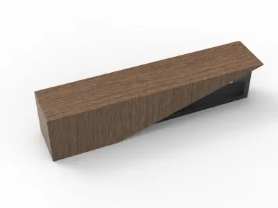 BENCH 06 Low-poly 3D model