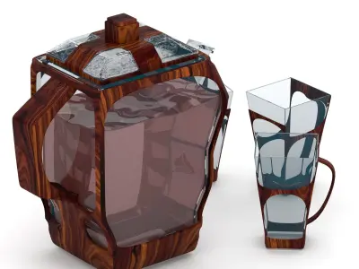 tea cup set Free 3D model