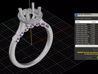 ring woman  3D print model 24