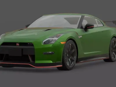 Nissan GT-R R35 3D Model Godzilla Twin-Turbo V6  3D model