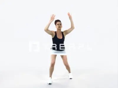 Yearn 11K Volleyball Overhead Sports Woman Low-poly 3D model