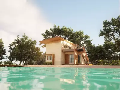 Beach house Free 3D model purchase