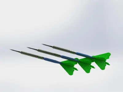 3D darts dart 3D model