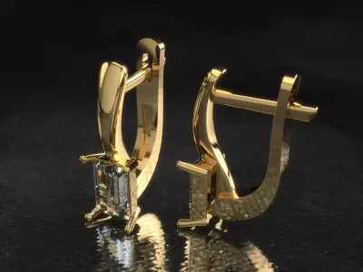Earrings 0031 3D print model