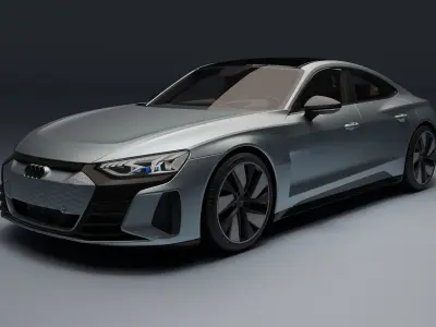 Audi RS e-tron GT Low-poly 3D model