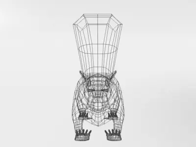Chipmunk Low-poly 3D model