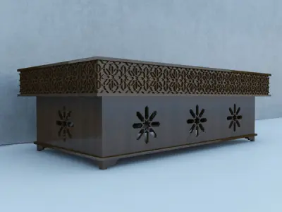 Traditional Moroccan Table 3D model