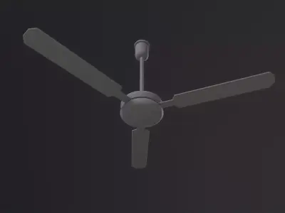 Ceiling Fan 3D Model Low-poly 3D model