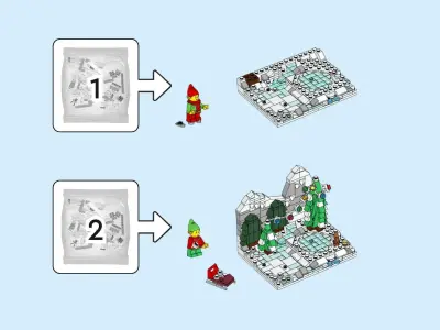 TwindBricks3D - 40564 Winter Elves Scene 3D print model