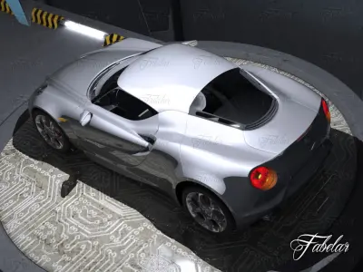 Alfa 4C garage 3D model