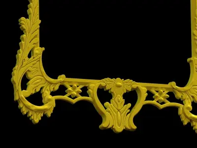 Mirror George III Chippendale  doll house scale 1-12 1-6 3D print model