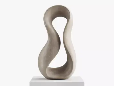 Abstract sculpture by Klaus W Rieck  Giro 3D model