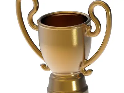 Premium Championship Trophy 3D print model