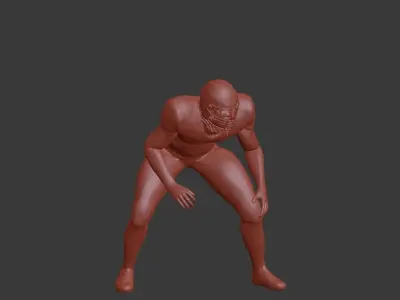 Football Player 14 Poses 3D model