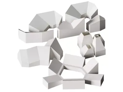 Architecture paper models 3D model