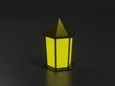 Simple Lanterns Free low-poly 3D model