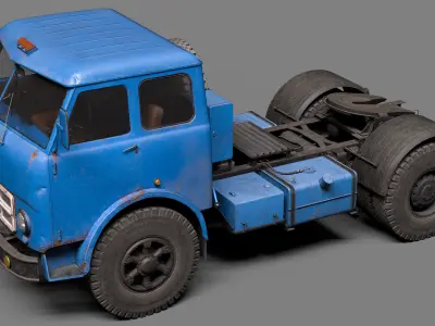 Maz-504 semi-trailer truck 3D model