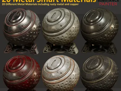 20 Metal Smart Materials - Vol 1 Texture