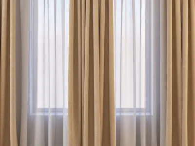 Set 23 Curtains 3D model