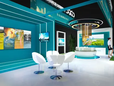 exhibition Low-poly 3D model 16