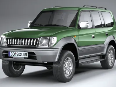 Toyota Land Cruiser J90 1996 3D model