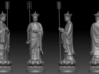 Ksitigarbha  3D print model