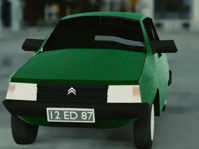 Citroen Axel Young timer 3D model
