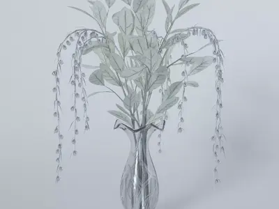 Winter bouquet 3D model