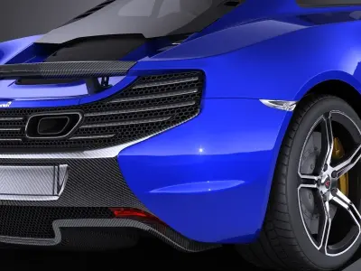 Mclaren 650S Coupe 2017 VRAY 3D model