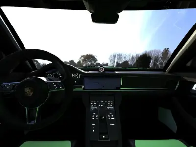 Rigged Porsche Gt3rs Low-poly 3D model